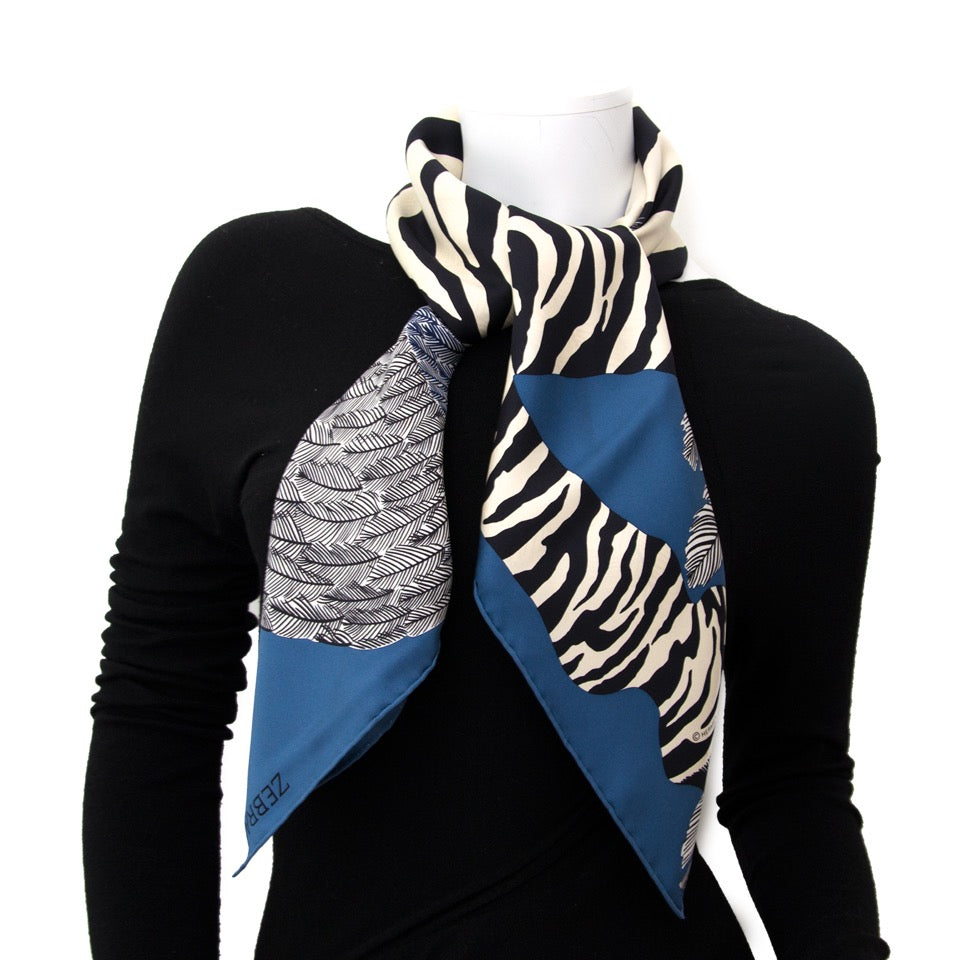 Hermes Silk Scarf Foulard 'Zebra Pegasus' – Labellov