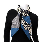 Hermes Silk Scarf Foulard Carre 90 'zebra pegasus' at Labellov, Antwerp