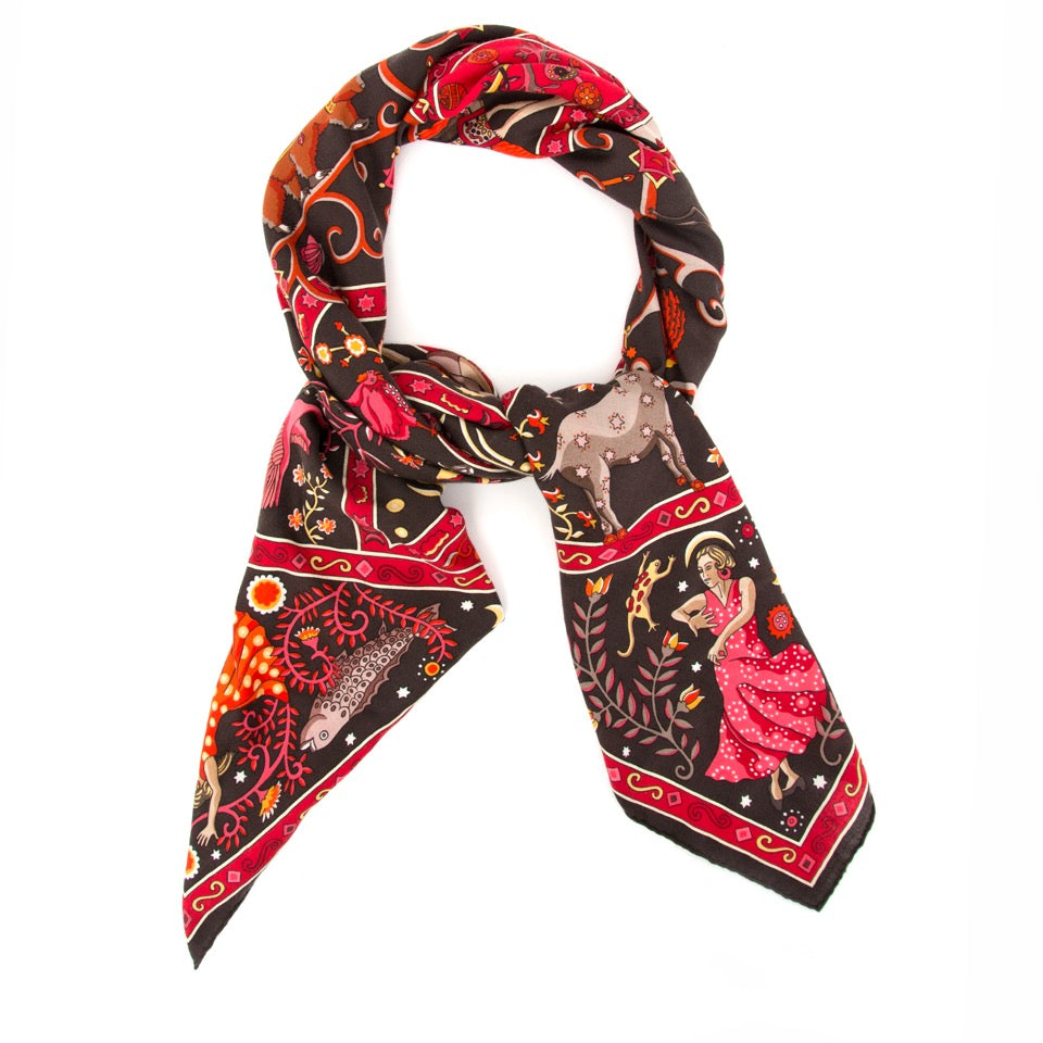 shop safe online at the best price Hermès Multicolor Scarf labellov.com