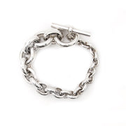 Hermès silver link toggle bracelet now online at labellov.com for the best price.