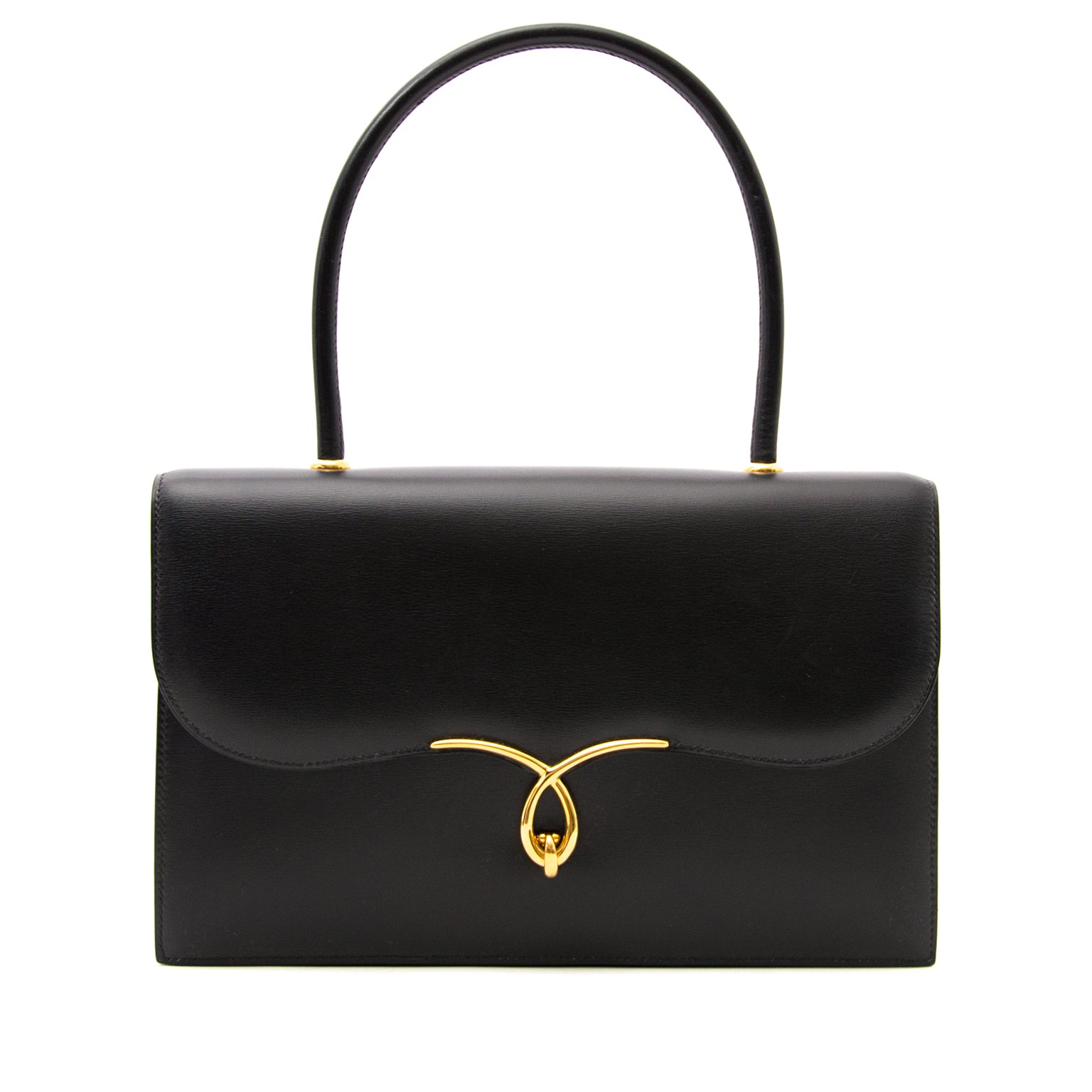 Hermes vintage black shoulder bag now online at labellov.com for the best price