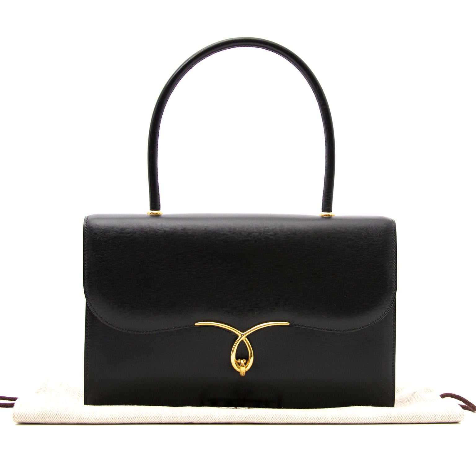 Buy safe and secure online at labellov.com hermes vintage black shoulder bag