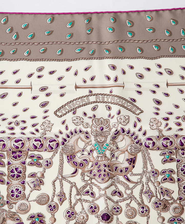 koop veilig online tweedehands Hermes Hermes 'Tressors Retrouvers' sjaal aan de beste prijs