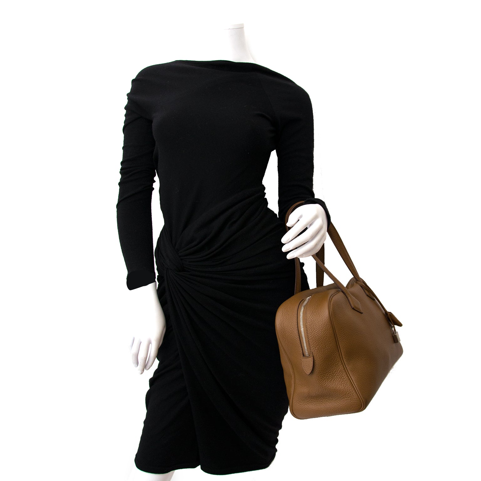 real real designer luxury acheter en ligne pour le meilleur prix Hermes Alezan Victoria II Fourre-Tout