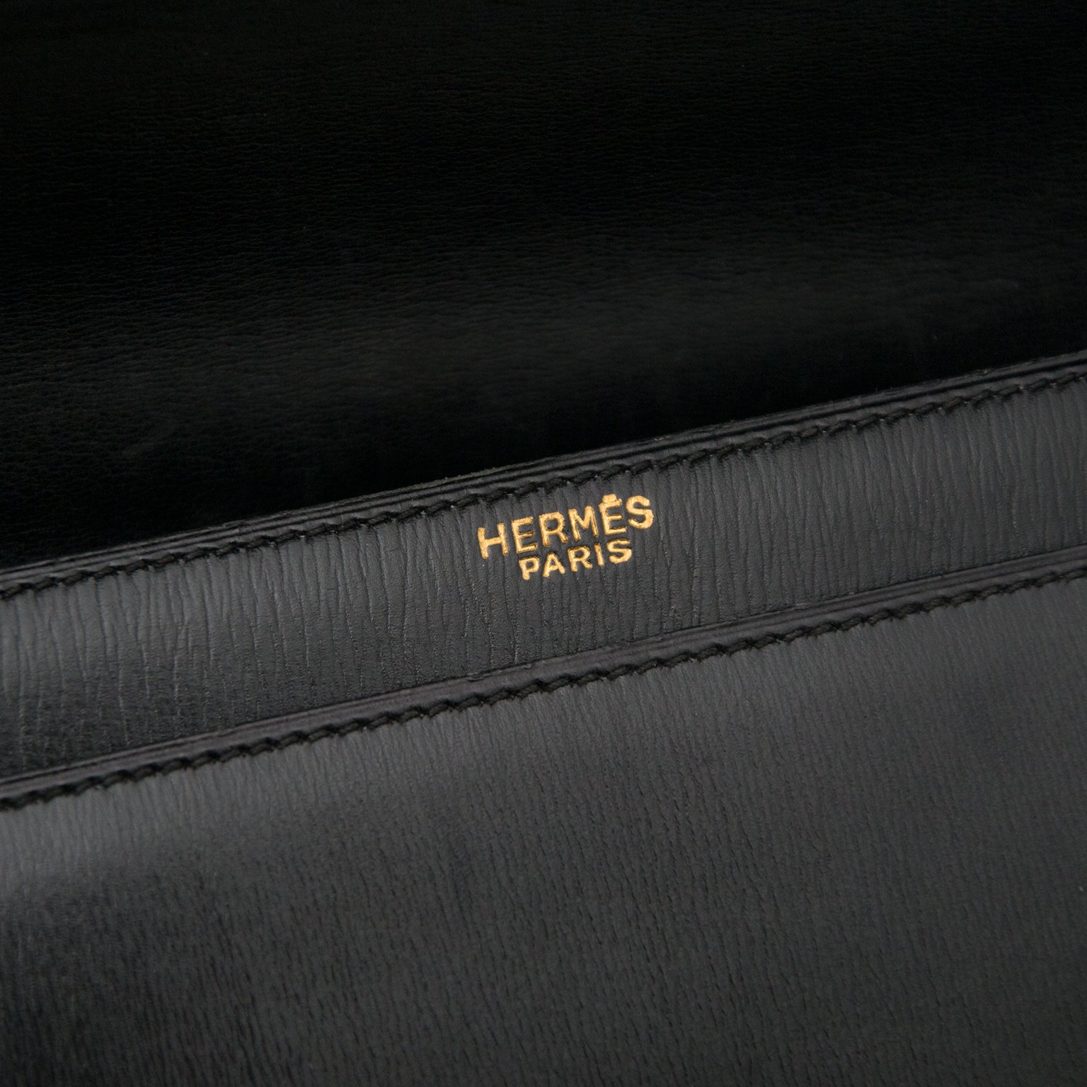 Hermès Black collector "bouttonière" bag