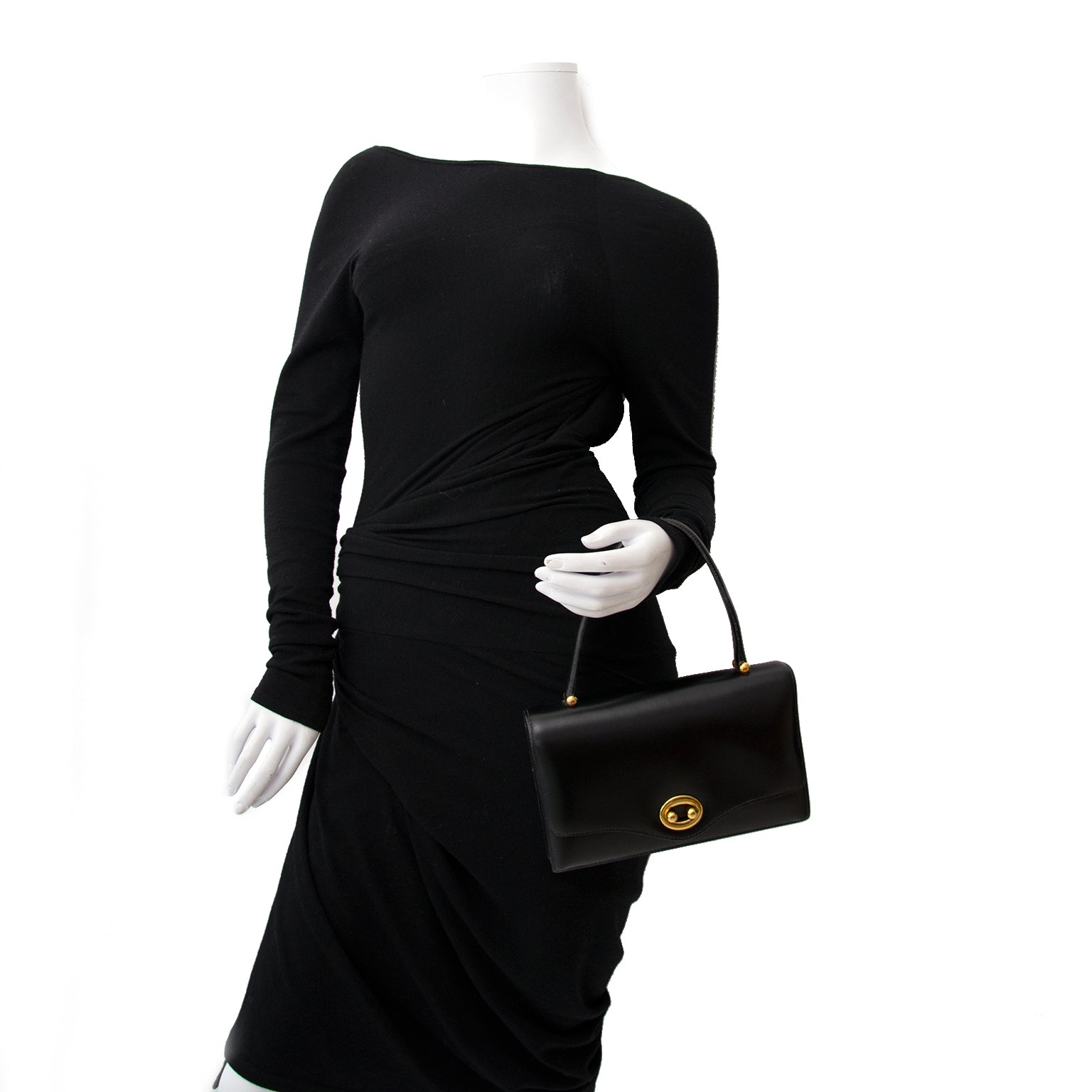 Hermès Black collector "bouttonière" bag