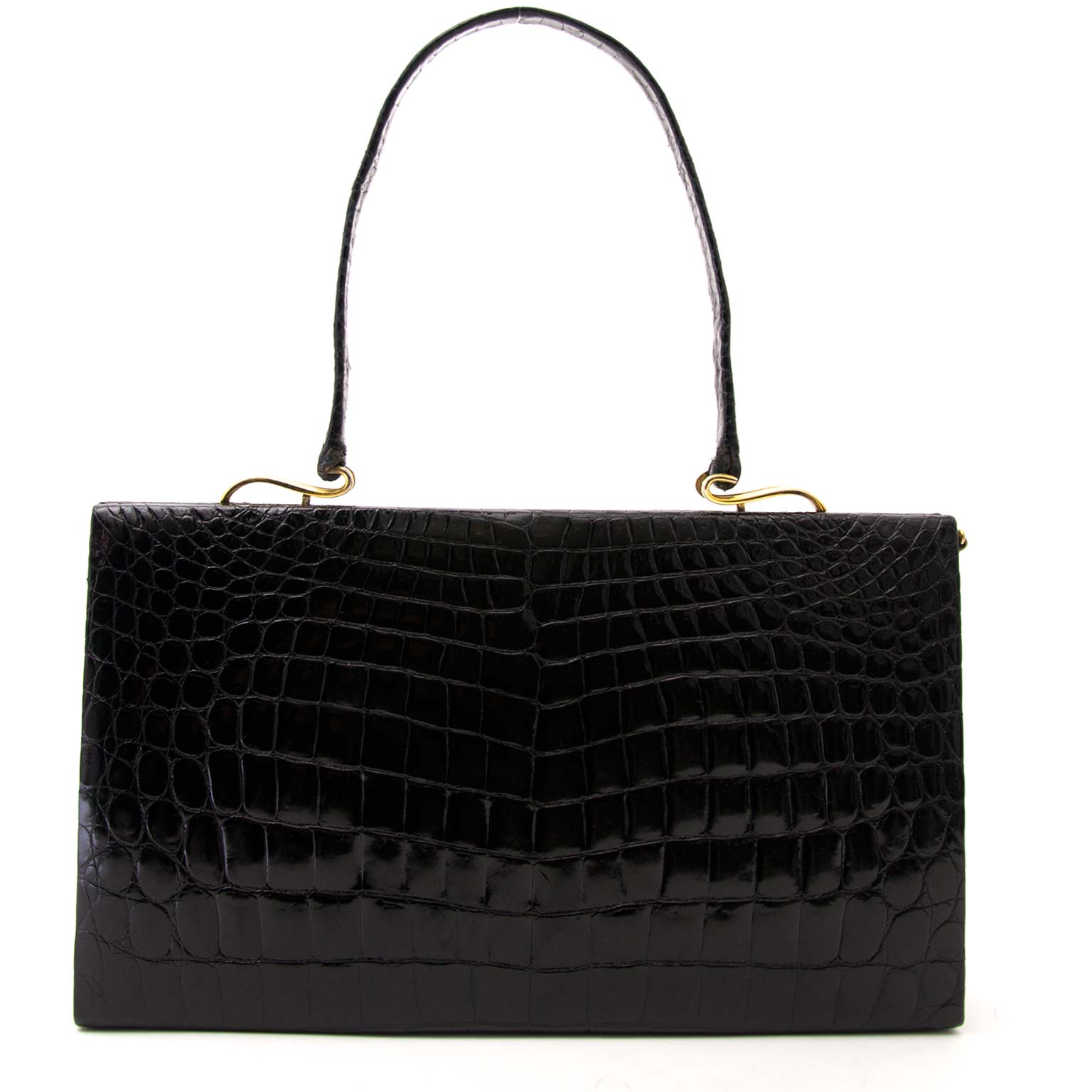 vintage secondhand Delvaux Vintage Black Evening Bag