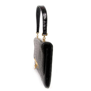 vintage hermes black croco top handle bag now for sale at labellov vintage fashion webshop belgium