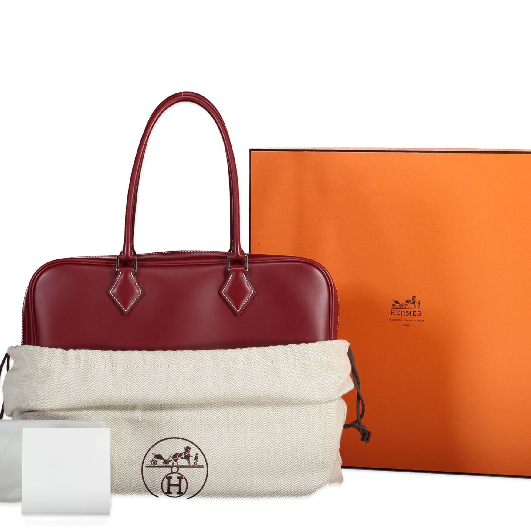 Hermès Burgundy Porte-Documents Plume Doc II