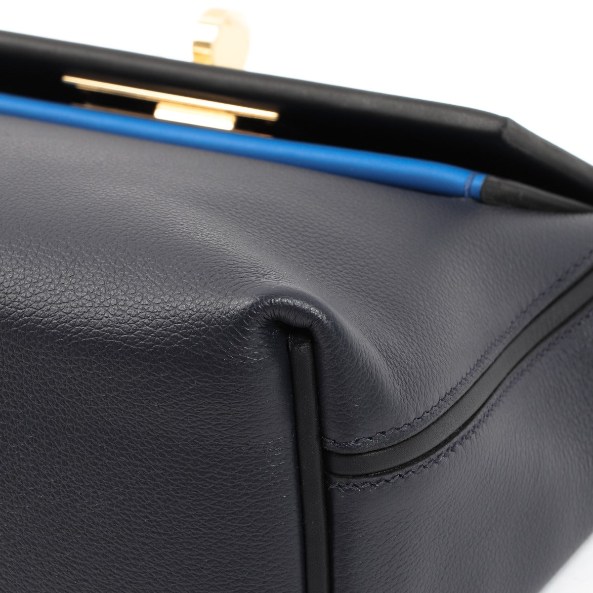 Hermès 24/24 21 Multicolor Bleu Nuit Swift Permabrass Limited Edition