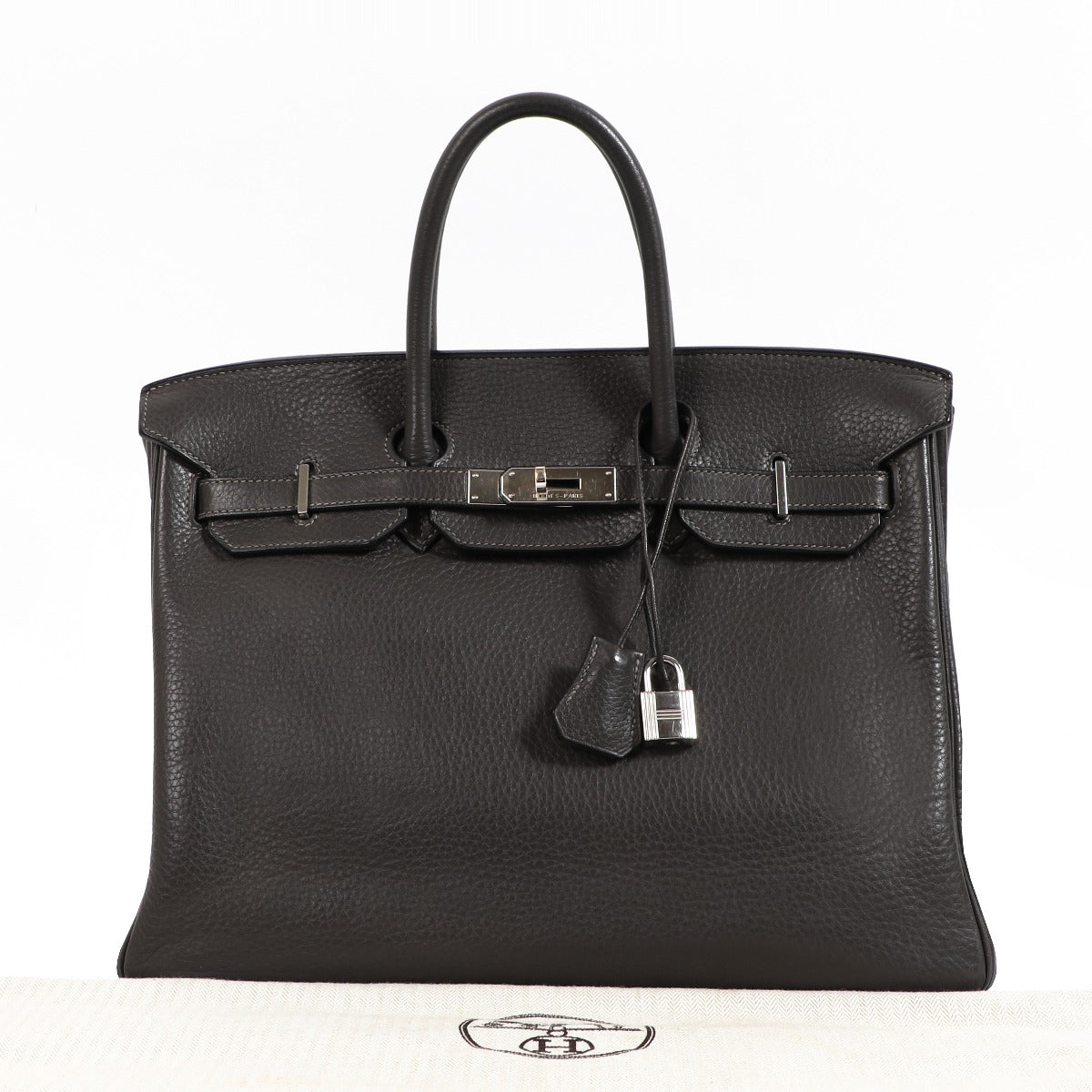 Hermès Birkin 35 Graphite Clemence Palladium Hardware