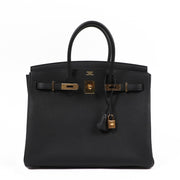 Buy authentic second hand luxury designer Hermes Birkin bag black togo on Labellov.com