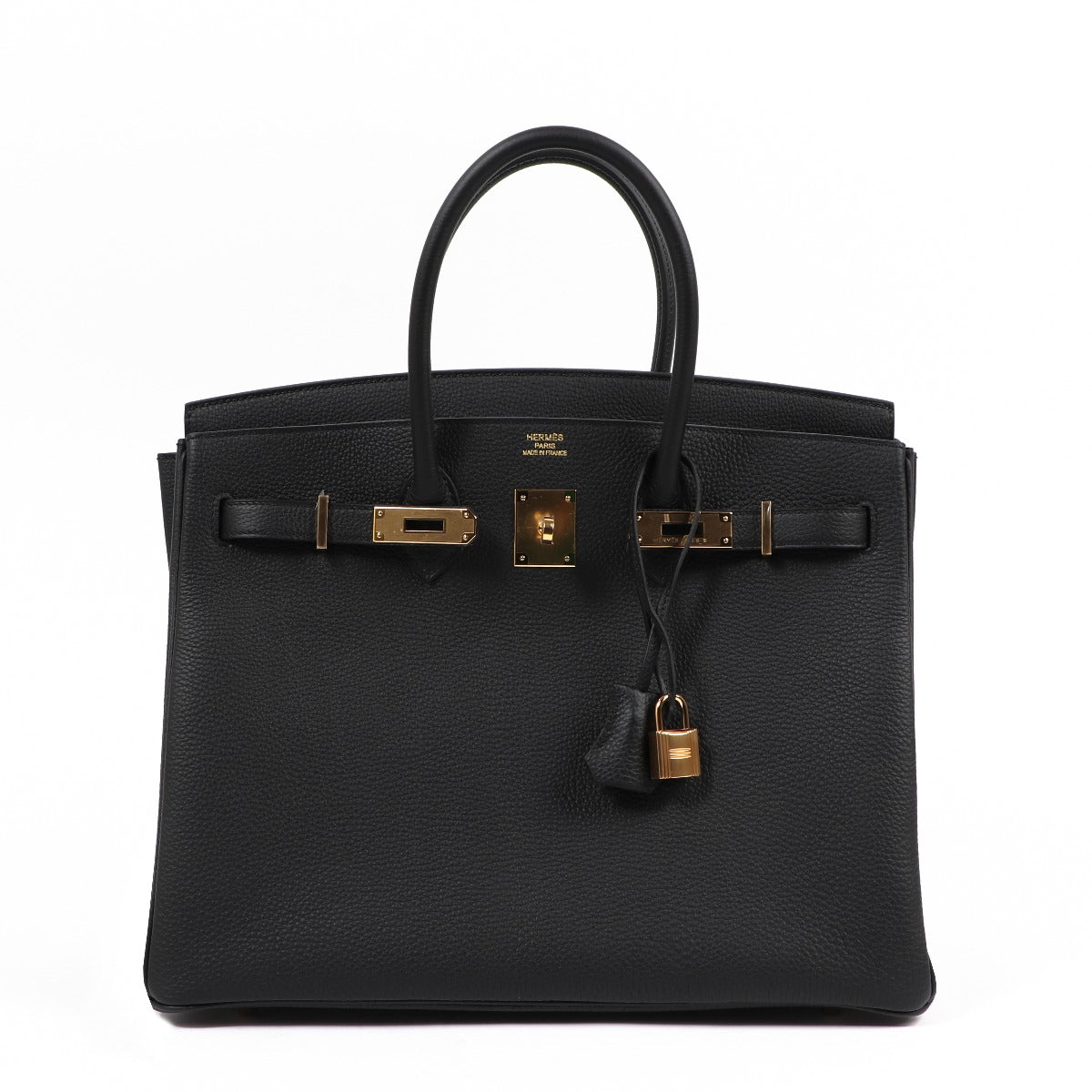 Buy authentic second hand luxury designer Hermes Birkin bag black togo on Labellov.com