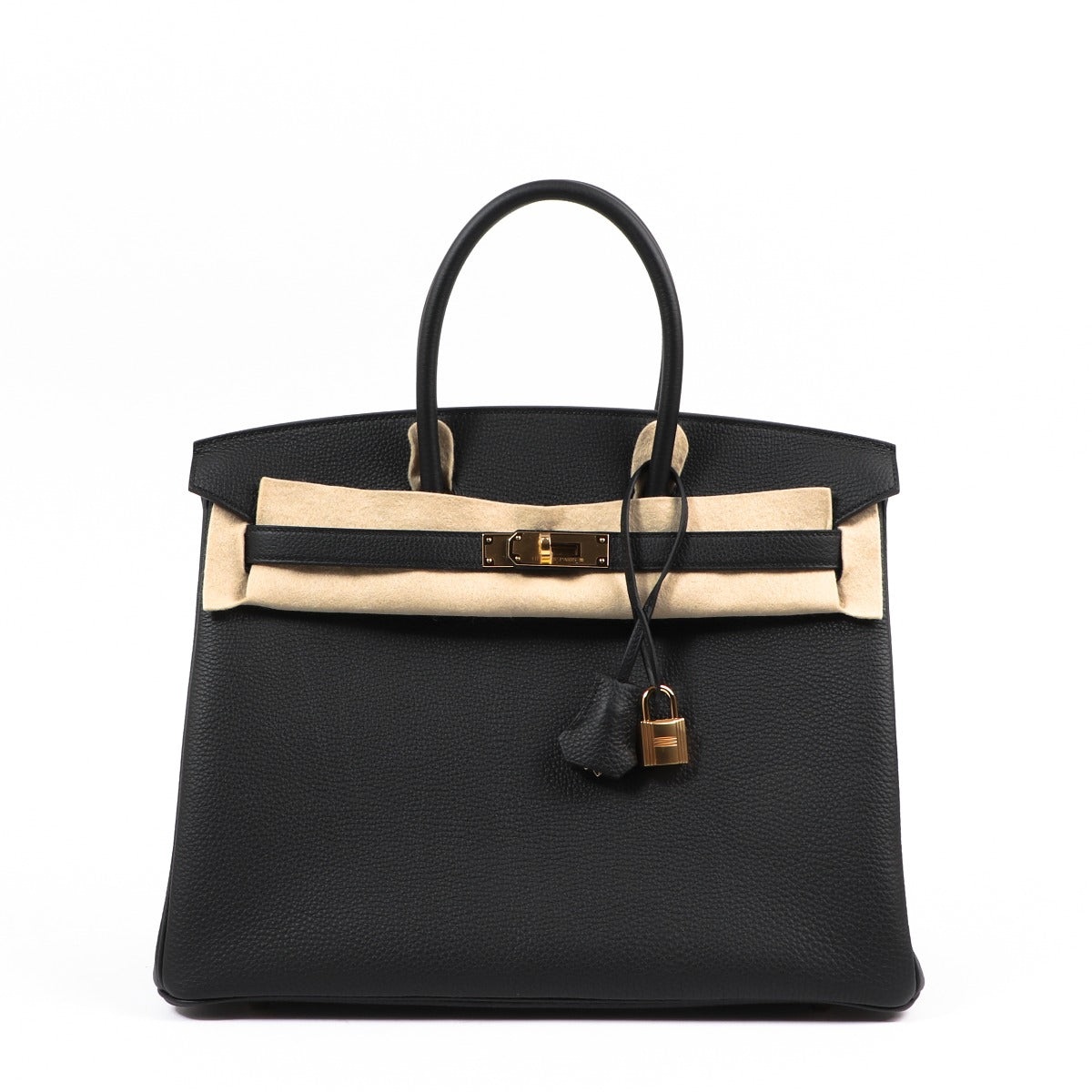 Buy authentic second hand luxury designer Hermes Birkin bag black togo on Labellov.com