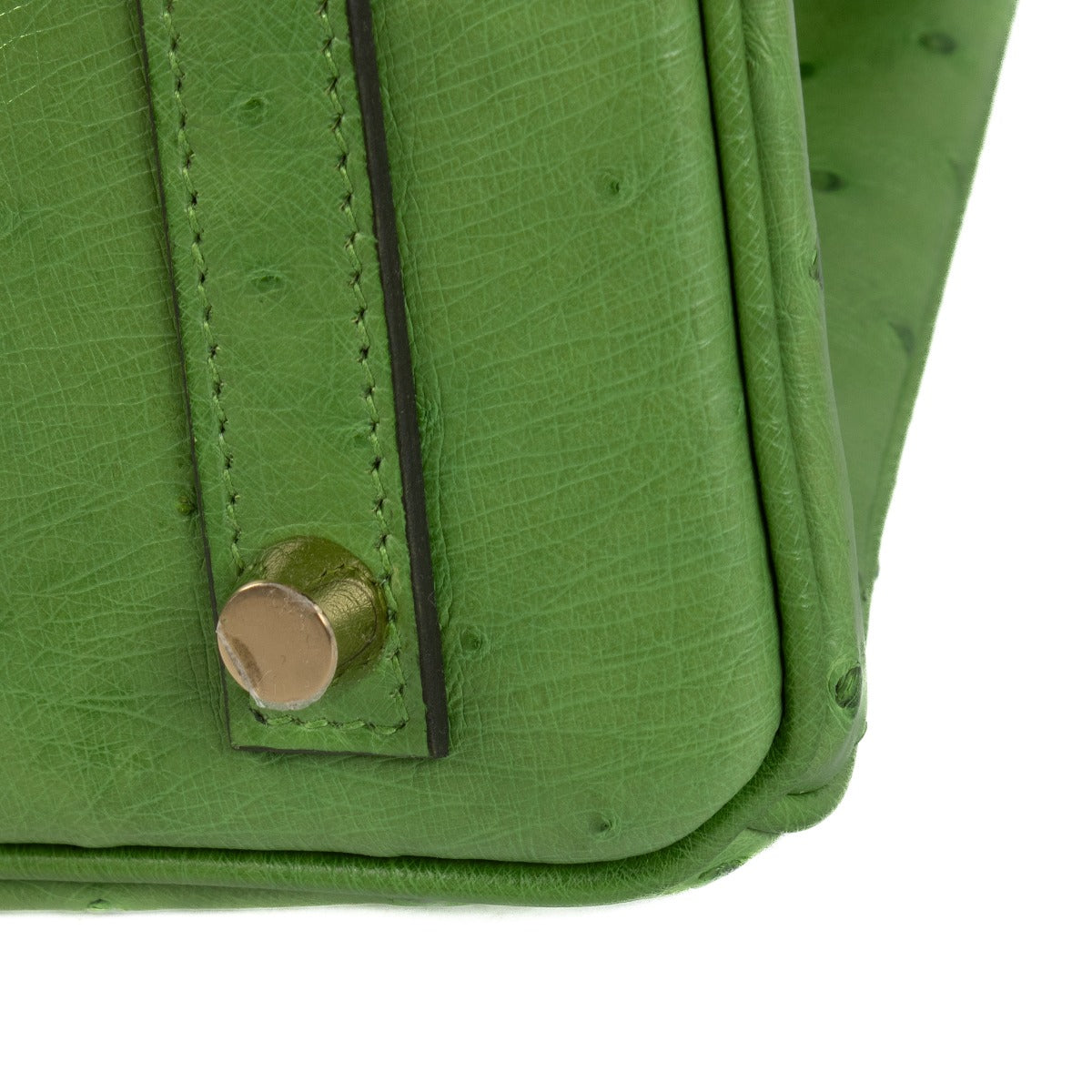 Hermès Birkin 25 Vert Yucca Autruche GHW