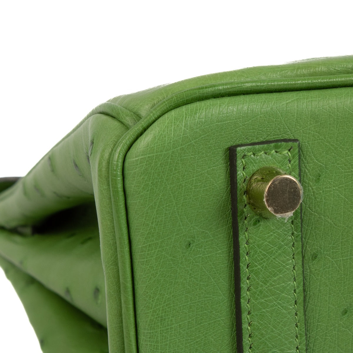 Hermès Birkin 25 Vert Yucca Autruche GHW