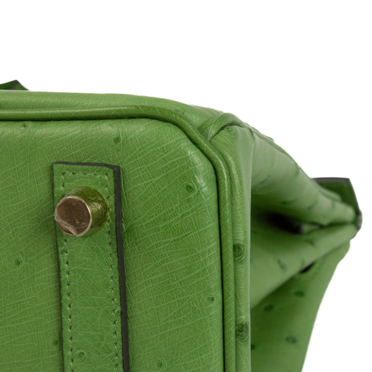 Hermès Birkin 25 Vert Yucca Autruche GHW