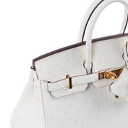 achetez Hermès Birkin 25 Nata autruche boreale Gold Hardware chez Labellov