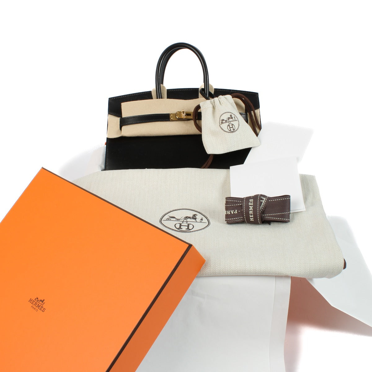 Hermès 2024 Birkin 25 Black Box GHW