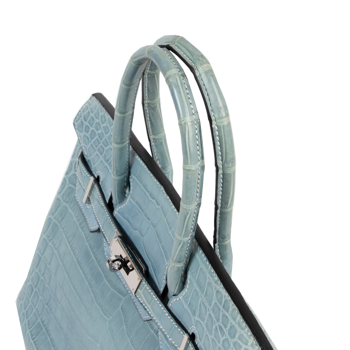 Hermès Birkin 30 Bleu Ciel Croco Niloticus PHW