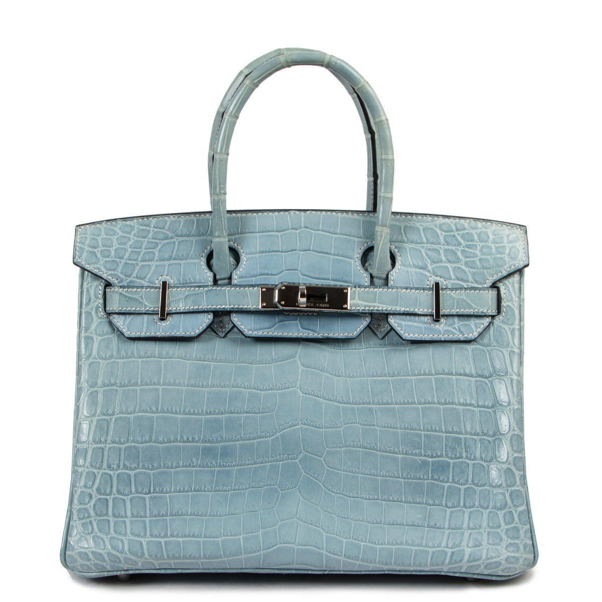 Hermès Birkin 25 Bleu Ciel Croco Niloticus PHW