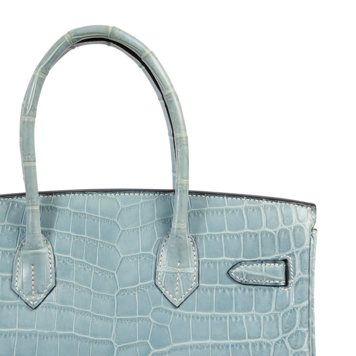 Hermès Birkin 30 Bleu Ciel Croco Niloticus PHW