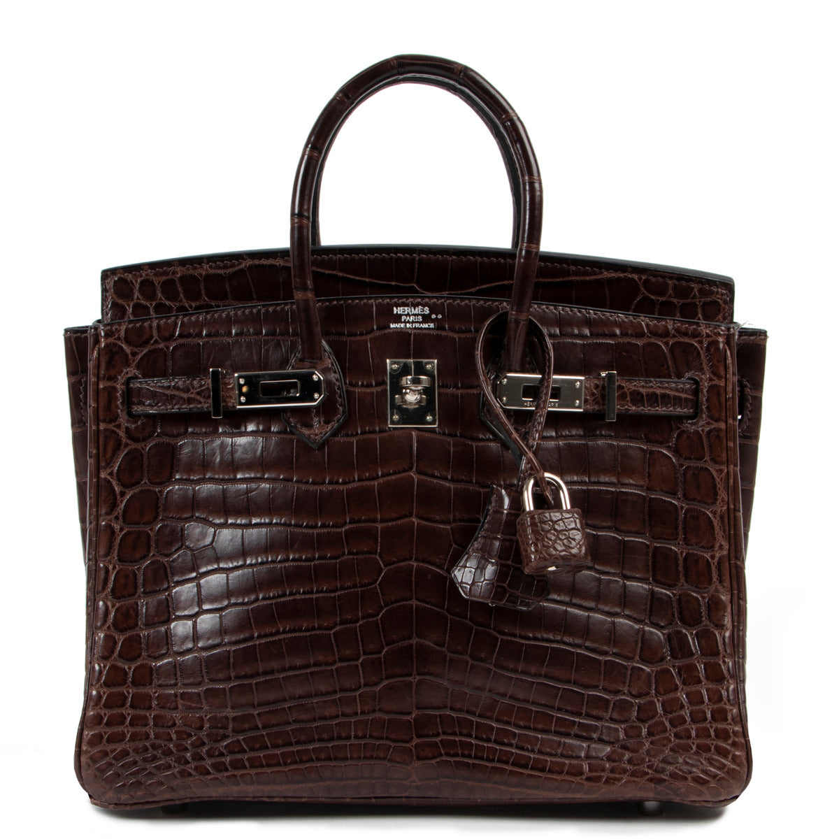 Hermès Birkin 25 Croco Niloticus Havane PHW