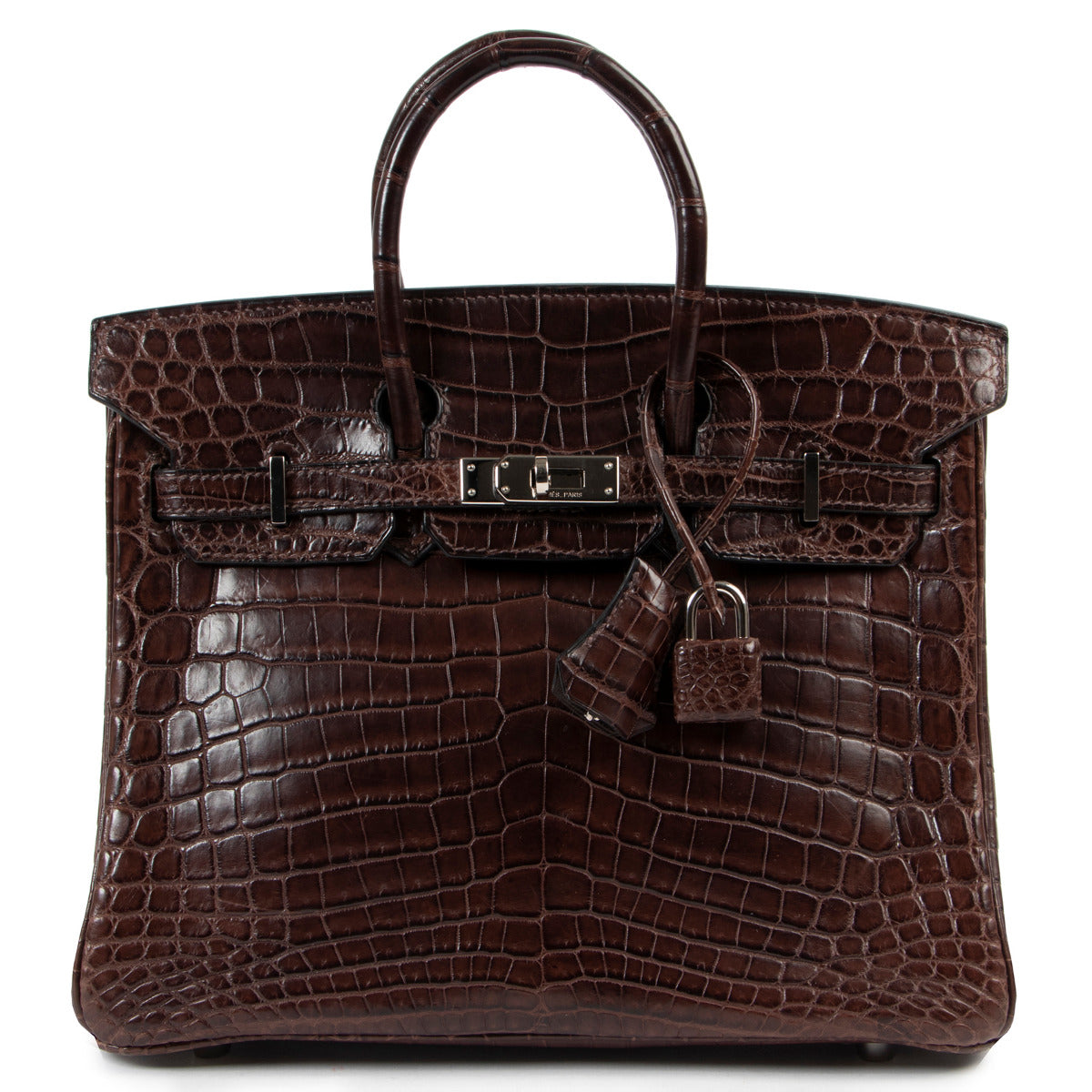 Hermès Birkin Croco 25 Niloticus Havane available at labellov for the best price. We buy and sell your authentic designer bags online.