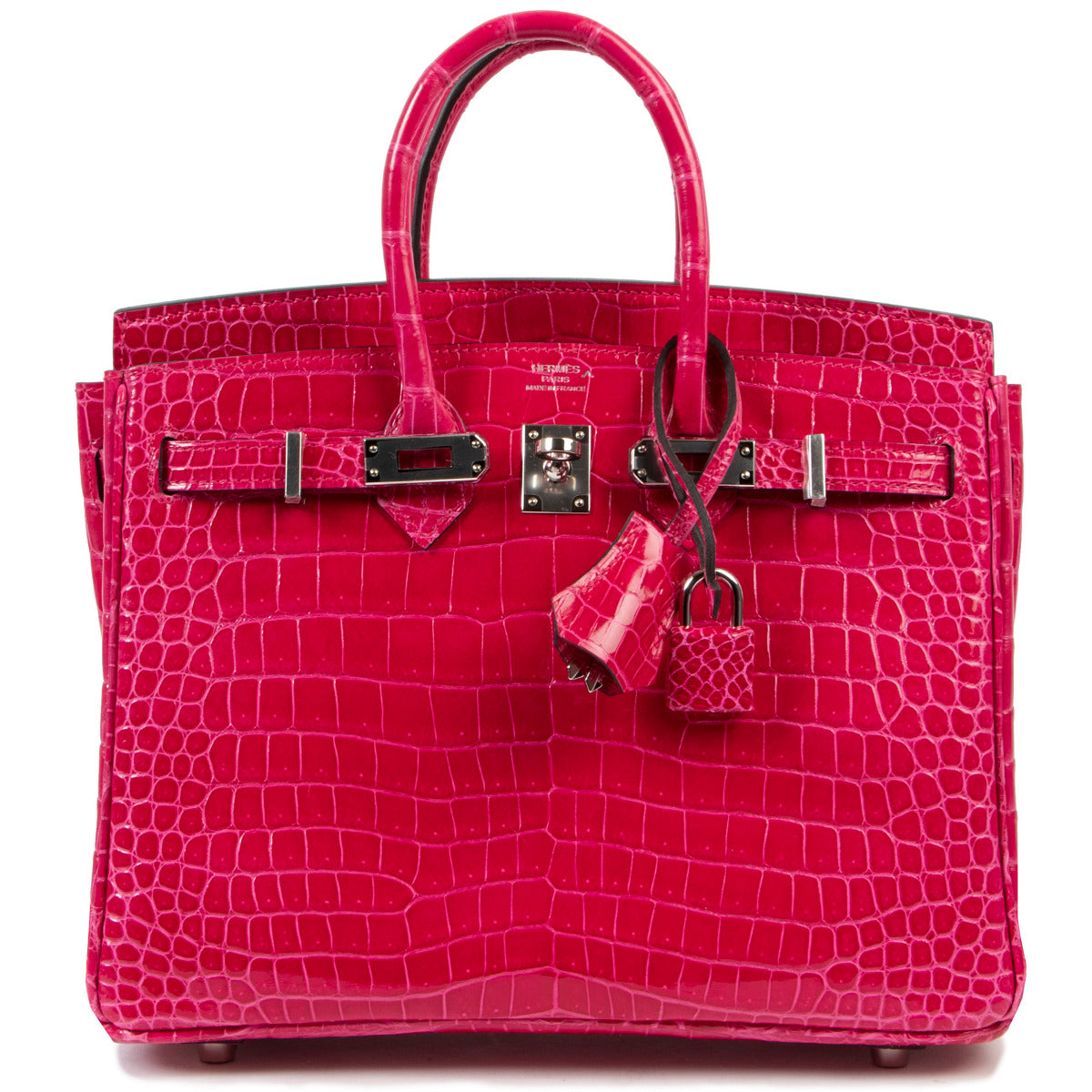 Hermès Birkin 25 Porosus Rose Mexico PHW highly exclusive available only at Labellov luxury in Antwerp Belgium Best price of 2021