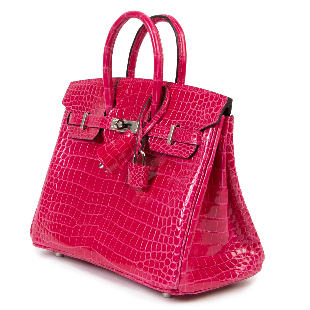 Hermès Birkin 25cm porosus rose mexico phw