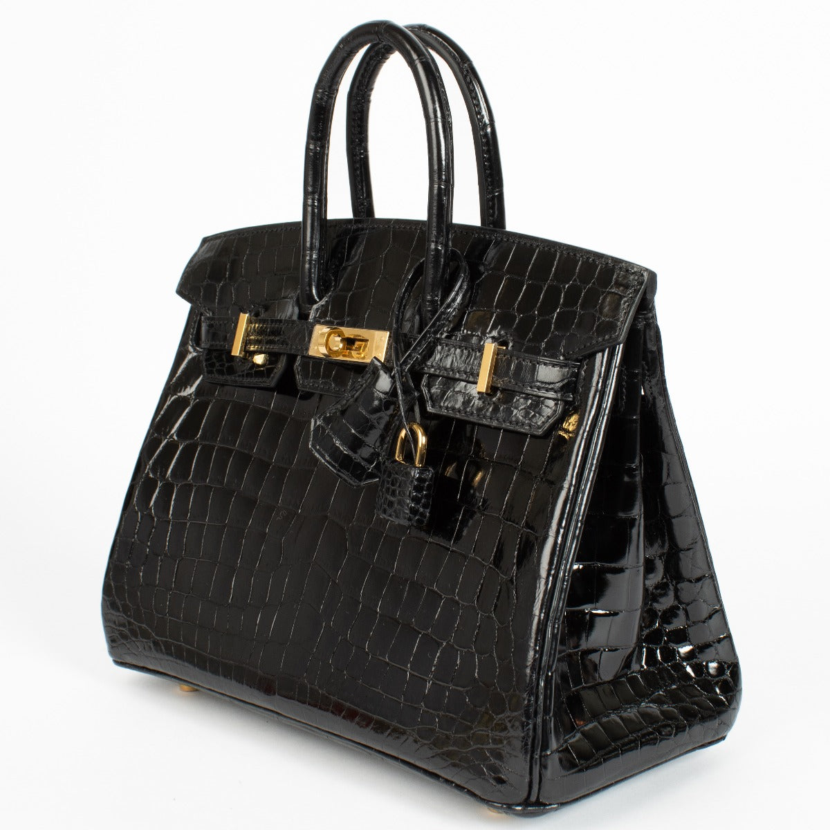 Achetez Hermès Birkin 25 Crocodile Niloticus Lisse Noir GHW dans www.labellov.com