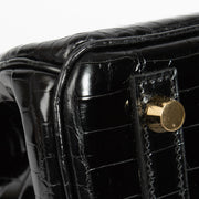 Achetez Hermès Birkin 25 Crocodile Niloticus Lisse Noir GHW dans www.labellov.com
