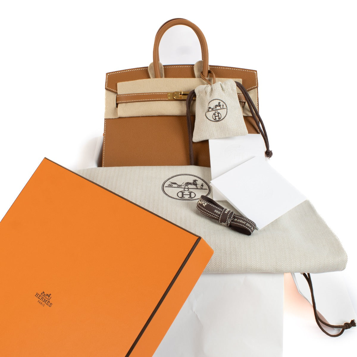 Hermès Birkin 25 Sellier Gold Epsom GHW