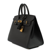 hermes birkin sellier, hermes sellier bikrin 25, hermes birkin 25 noir, hermes birkin 25 veau epsom, Hermès Birkin sellier 25 Black Epsom GHW