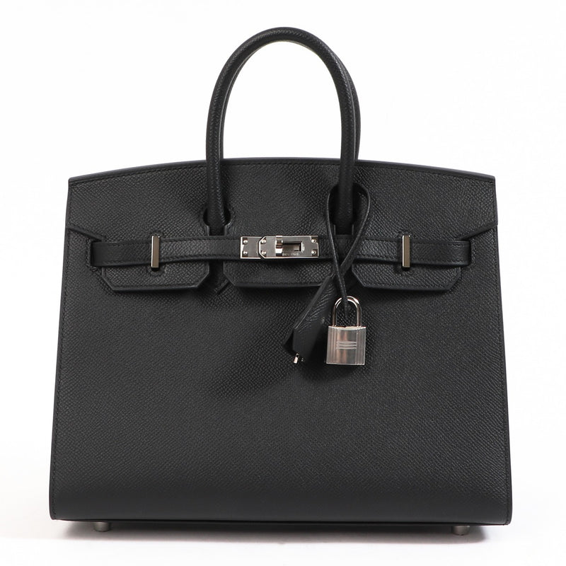 Hermès Birkin 25 Black Epsom Palladium Hardware