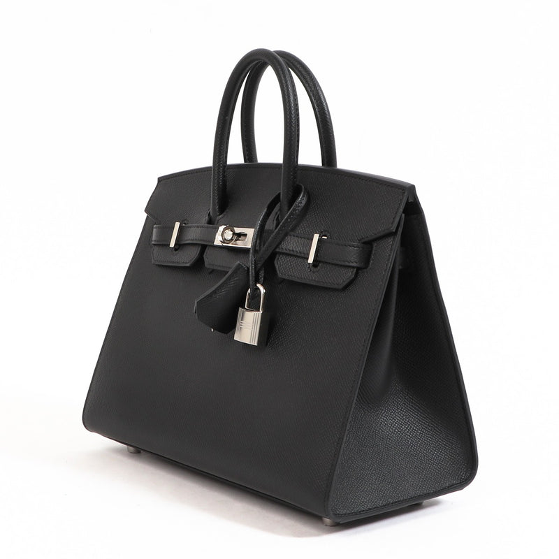 Hermès Birkin 25 Black Epsom Palladium Hardware
