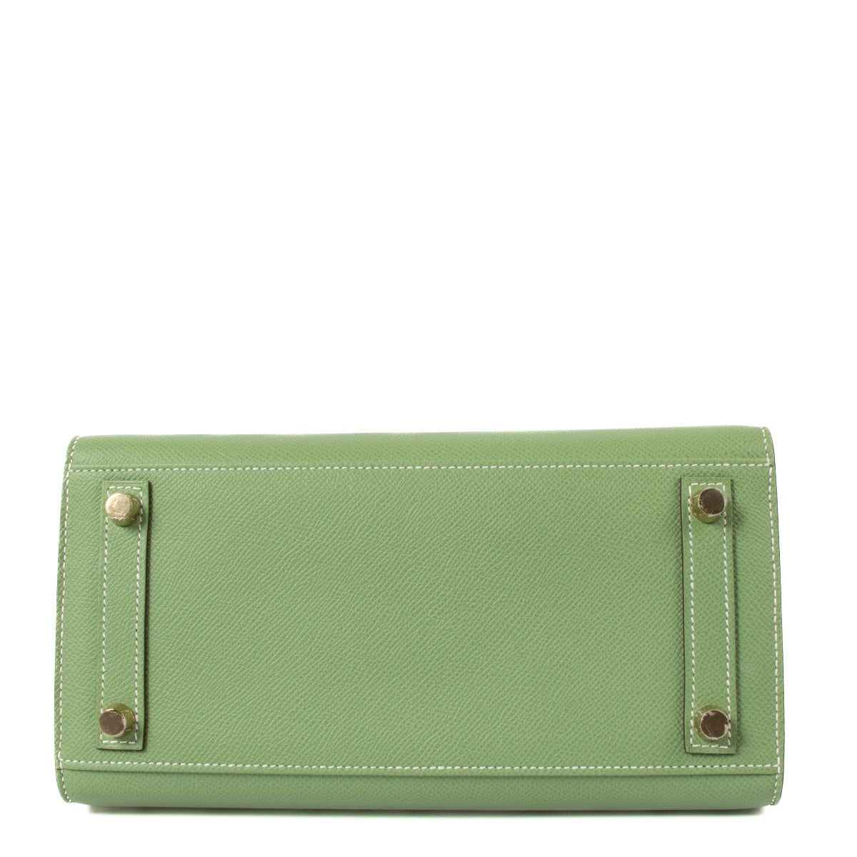 Authentic second hand Hermès HSS Birkin 25 Verso Vert Criquet/Vert Fonce Epsom Brushed Gold on www.labellov.com