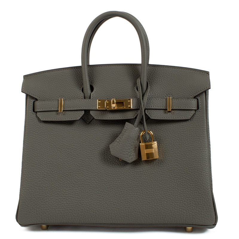 2024 Hermès Birkin 25 Gris Meyer Togo GHW