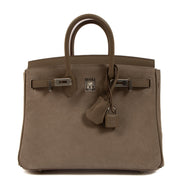 Hermès 2023 Birkin 25 Gris Caillou/Etoupe Grizzy/Swift