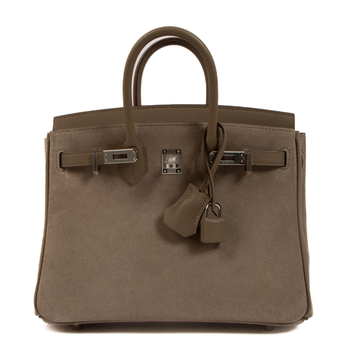 Hermès 2023 Birkin 25 Gris Caillou/Etoupe Grizzy/Swift