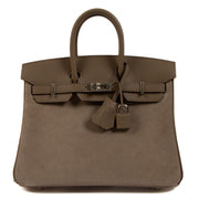Hermès 2023 Birkin 25 Gris Caillou/Etoupe Grizzy/Swift