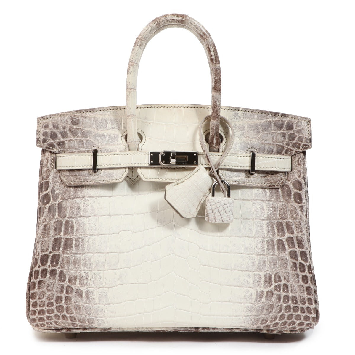 Hermès Birkin 25 Himalaya Niloticus Crocodile Palladium Hardware