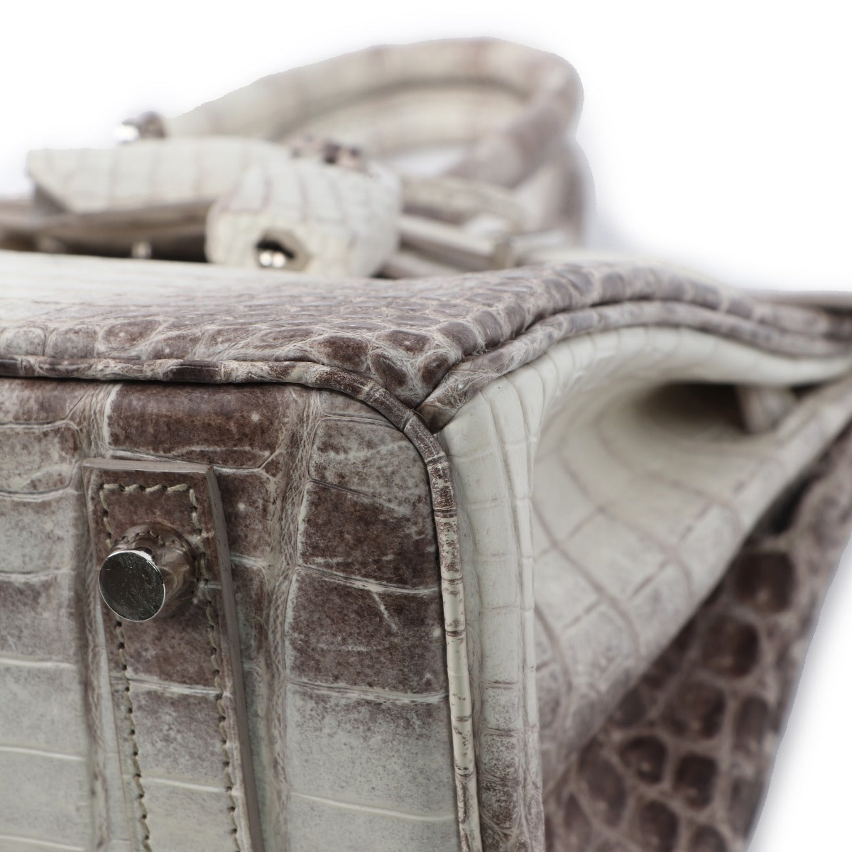 Hermès Birkin 25 Himalaya Niloticus Crocodile PHW