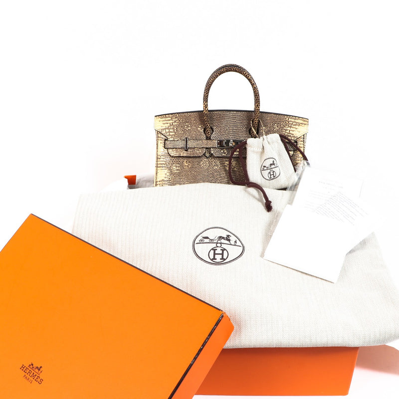 Shop authentic second hand Hermes Birkin 25 Ombre Lizard Varanus Salvator on www.labellov.com