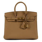 Hermès Birkin 25 Biscuit Togo GHW
