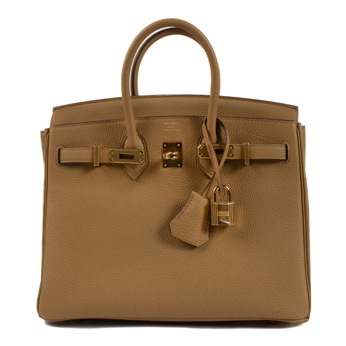 Hermès Birkin 25 Biscuit Togo GHW