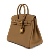Shop authentic second hand brand new Hermès Birkin 25 Biscuit Veau Togo on www.labellov.com