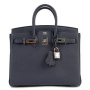 achetez seconde main hermes birkin 25 bleu nuit
