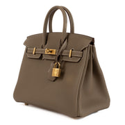 Shop authentic second hand store fresh 2024 Hermès Birkin 25 Etoupe Togo GHW on www.labellov.com