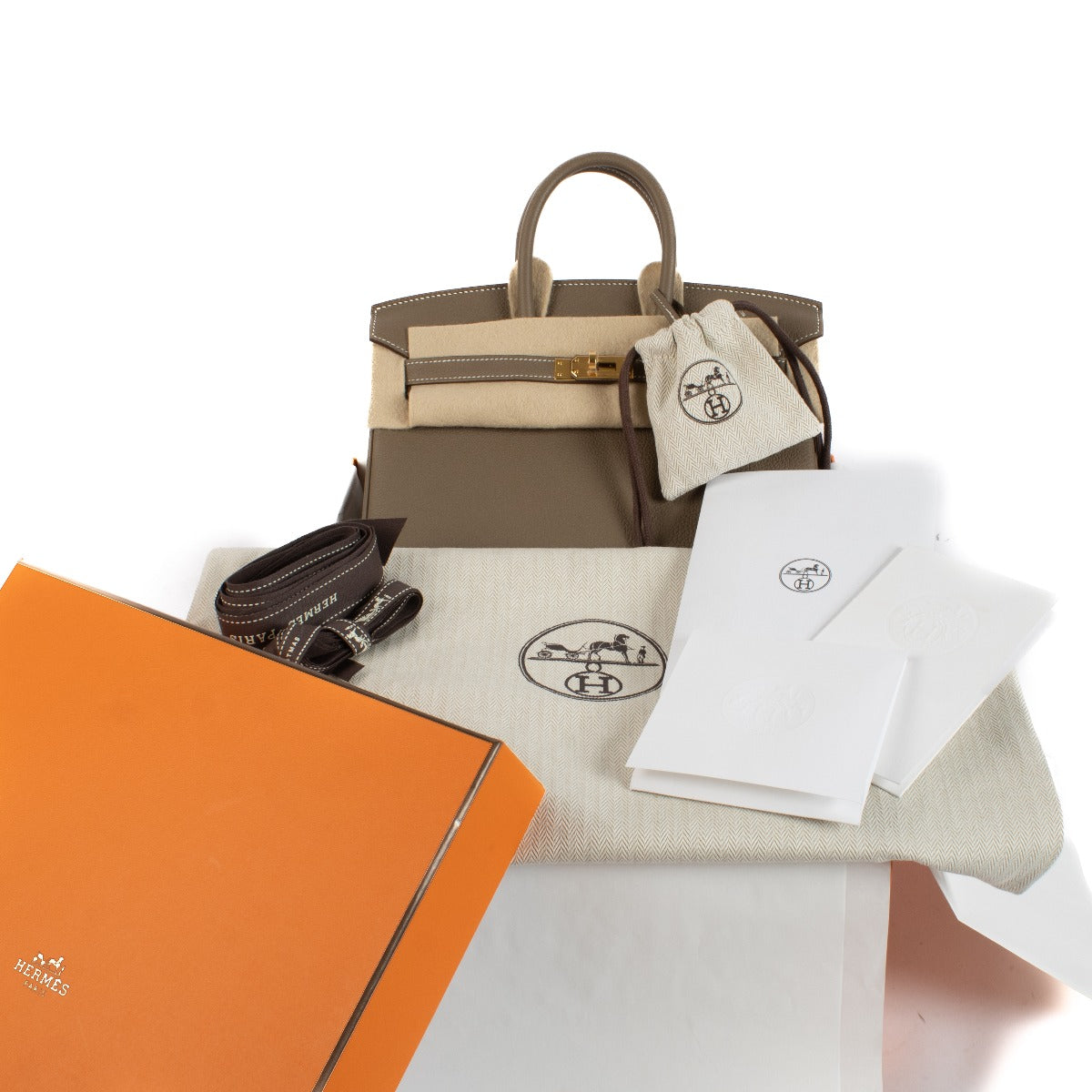Hermès Birkin 25 Etoupe Togo GHW